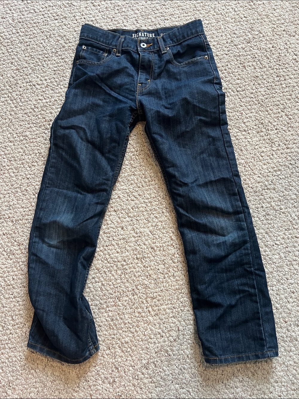 Levi’s Strauss Signature slim Straight dark blue Jeans